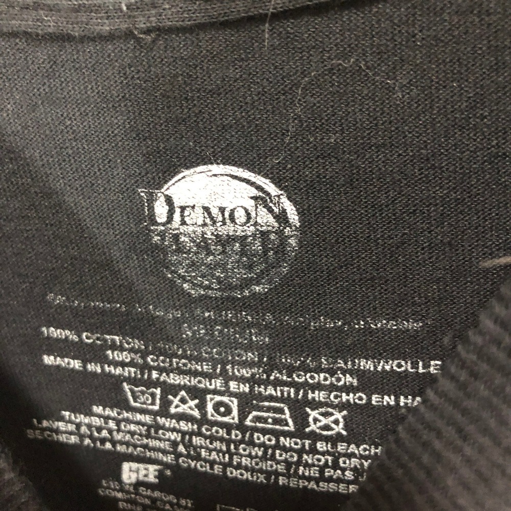 Demon Slayer Nezuko Kamado Graphic T-Shirt Black Pink Anime Tee Mens Small - Picture 5 of 8